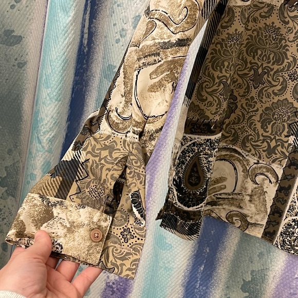 Vintage Alfred Dunner Patchwork blouse, size 14 - Picture 8 of 11